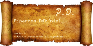 Pipernea Dániel névjegykártya